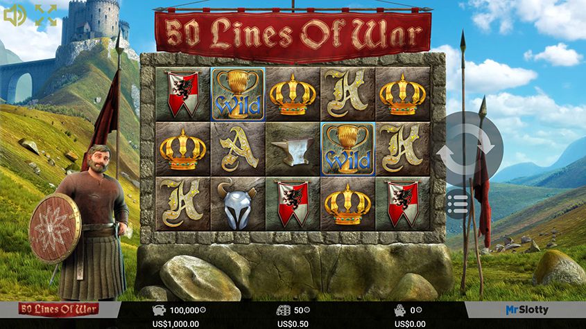 50 Lines of War Slots